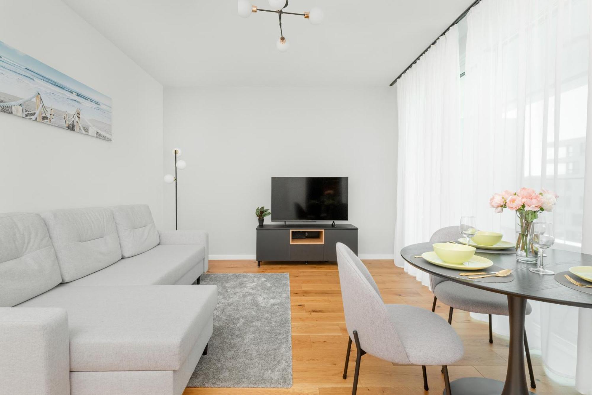Apartament Na 15 Pietrze Z Widokiem Na Zatoke W Gdyni I Parkingiem By Noclegi Renters Gdynia Bagian luar foto